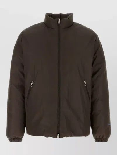 Jil Sander Polyester Down Jacket Elastic Cuffs Pockets Collar In Multi