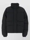 Jil Sander Polyester Down Jacket Elasticated Cuffs Pockets In Black