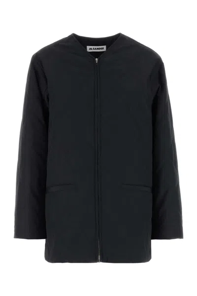 Jil Sander Polyester Jacket For Women In Black