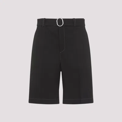 Jil Sander Polyester Mini Shorts For Ss25 In Black