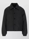 Jil Sander Polyester Padded Jacket Collared Design Cuffs In Black
