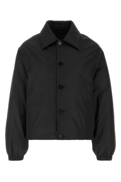 Jil Sander Polyester Padded Jacket For Men In Black