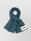 JIL SANDER POLYESTER SCARF WITH AIR FORCE LOGO