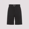 Jil Sander Belted Bermuda Shorts In Black