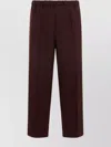 Jil Sander Polyester Trousers With Flap Pockets And Front Creases