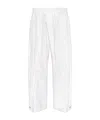 Jil Sander Drawstring Track Pants In White
