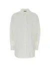 Jil Sander Poplin Button-front Shirt In White