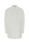 Jil Sander Cotton Muslin Button-front Shirt In White