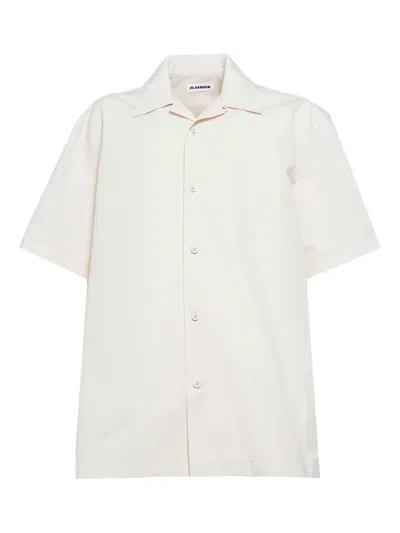 Jil Sander Poplin Shirt In Neutrals