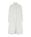 Jil Sander Abito Chemisier In Popeline Bianco Donna In White