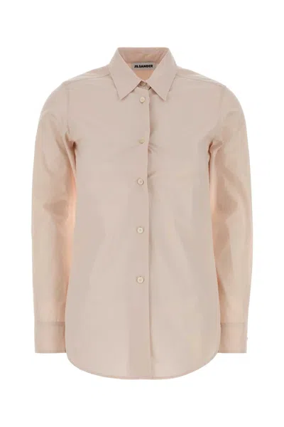 Jil Sander Poplin Shirt For Women In Pink