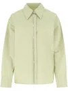 Jil Sander Pastel Green Poplin Oversize Shirt In Grün