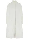 Jil Sander Abito Chemisier In Popeline Bianco Donna In Weiss