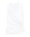 Jil Sander Draped Top In White