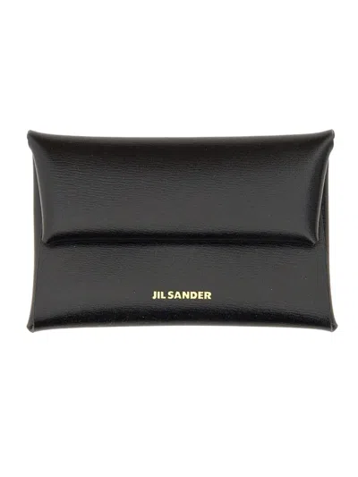 Jil Sander Portamonete A Busta In Black