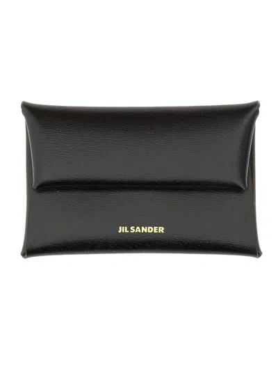 Jil Sander Portamonete A Busta In Black