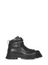 Jil Sander Leather Ankle Boots Men In Black