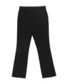Jil Sander Pressed-crease Flared Cropped Trousers In Black