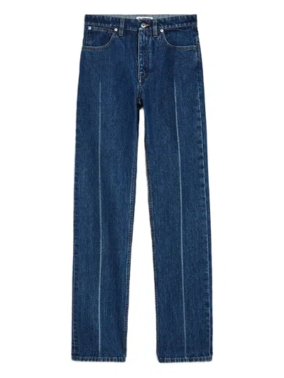 Jil Sander Pressed-crease Jeans In Blue