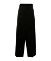 Jil Sander Pressed-crease Palazzo Pants In Black