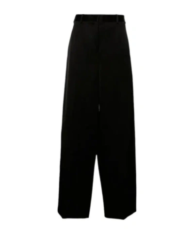 JIL SANDER PRESSED-CREASE PALAZZO PANTS