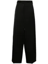 Jil Sander Pressed-crease Palazzo Pants In Black