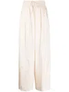 Jil Sander Pressed-crease Palazzo Pants In Neutrals