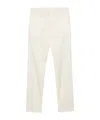 Jil Sander Pressed-crease Straight-leg Trousers In White