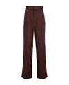 Jil Sander Pressed-crease Tailored Trousers In Red