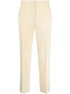 Jil Sander Pressed-crease Tailored Trousers In Yellow