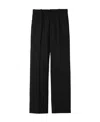 Jil Sander Pressed-crease Wool Trousers In Black
