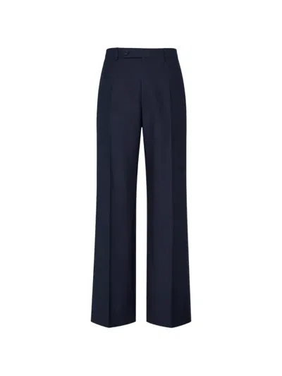 Jil Sander Pressed-crease Tailored Trousers In Blue