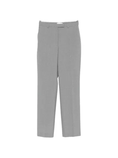 Jil Sander Pressed-crease Tailored Trousers In Gray