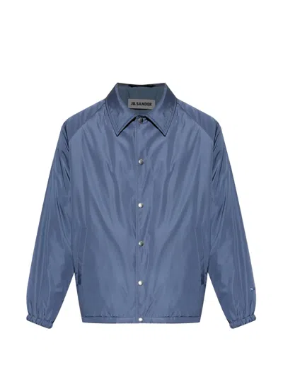JIL SANDER PRESS-STUD RAGLAN-SLEEVE JACKET