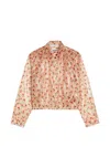 Jil Sander Printed Blouson In Orange