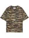 Jil Sander Printed Cotton T-shirt In Green