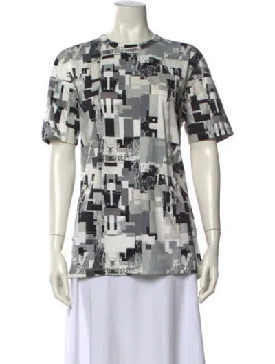 Pre-owned Jil Sander Printed Crew Neck T-shirt W/ Tags In White