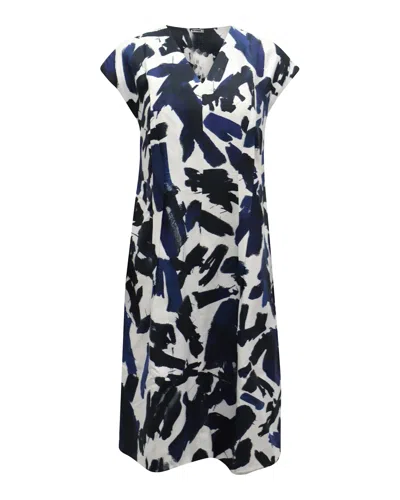 Jil Sander Printed Dress In Multicolor Viscose