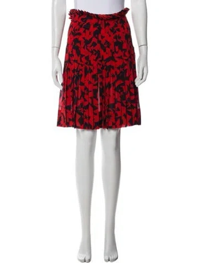 Pre-owned Jil Sander Printed Knee-length Skirt In Red