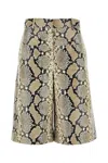 Jil Sander Printed Leather Bermuda Shorts