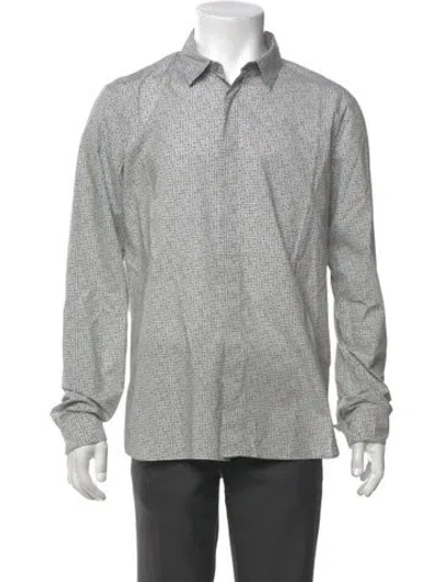 Pre-owned Jil Sander Printed Long Sleeve Shirt In Neutral