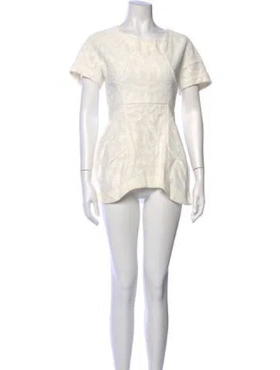 Pre-owned Jil Sander Printed Mini Dress In Neutral