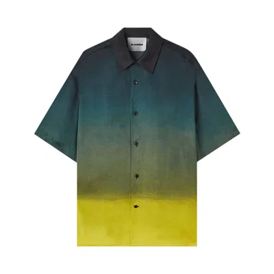 Pre-owned Jil Sander Printed Shirt 'sunset' | Multi-color | Men's Size 42