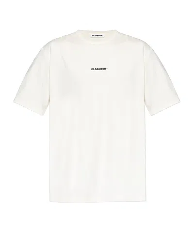 JIL SANDER JIL SANDER LOGO PRINTED CREWNECK T-SHIRT