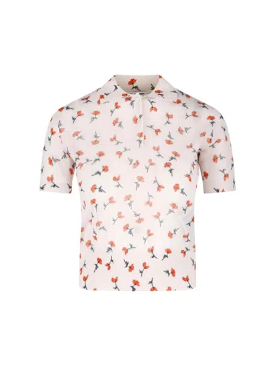 Jil Sander Printed T-shirt In White