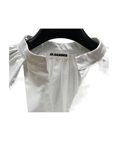 Jil Sander Puff-sleeve Blouse In White