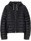 Jil Sander Long-sleeved Down Jacket In Black