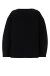 Jil Sander Black Crewneck Solid Sweater In Black