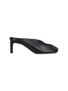 Jil Sander 70 Nappa Leather Mules In Black  