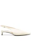Jil Sander 40mm Leather Pumps In Nude